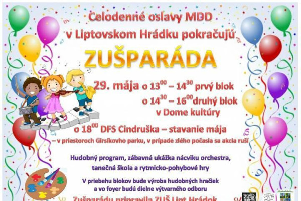 ZUŠPARÁDA dňa 29.05.2015 v Dome kultúry