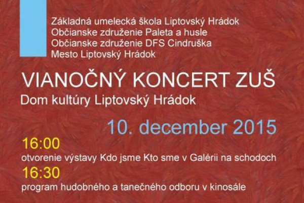Výstava a vianočný koncert ZUŠ