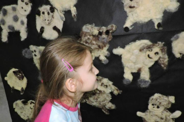 Z chumáča ovčej vlny