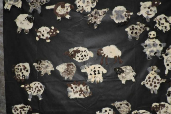 Z chumáča ovčej vlny