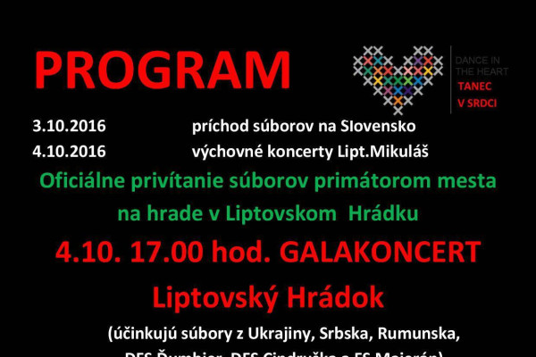 MFF Tanec v srdci - pozvánka