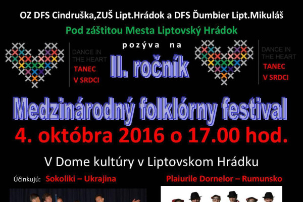 MFF Tanec v srdci - pozvánka